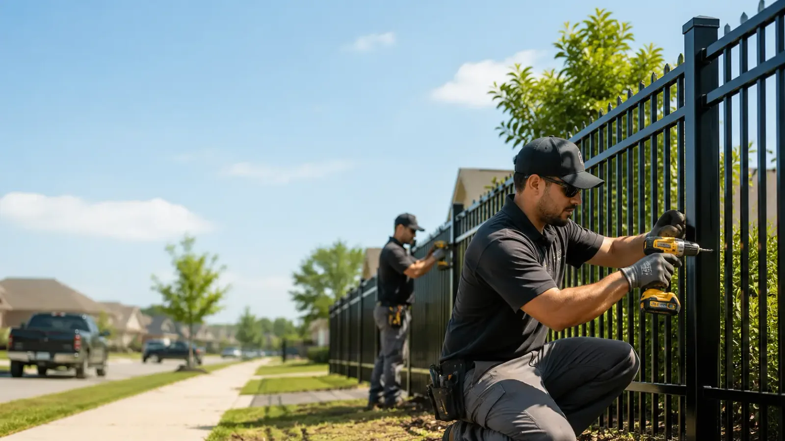 Metal Fence Installation in Plain City, OH